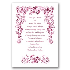 Vintage Rose - Invitation