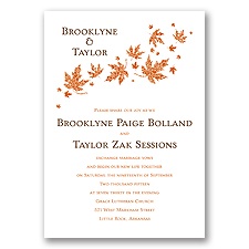 Graceful Leaves - Invitation