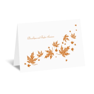 Graceful Leaves - Note Card and Envelope