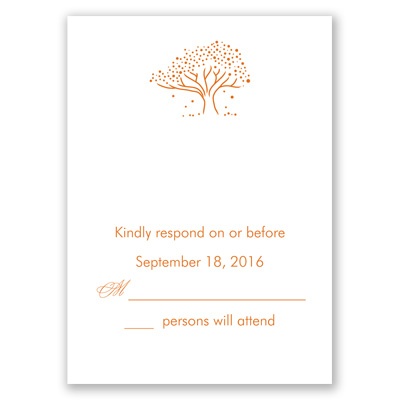 Whimsical Tree - Response Card and Envelope