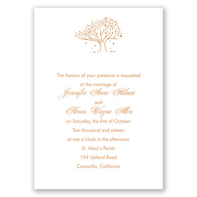 Whimsical Tree - Invitation