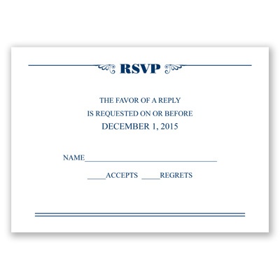 Just Your Type - Response Card and Envelope