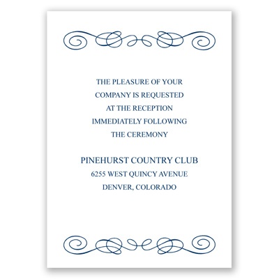 Just Your Type - Reception Card