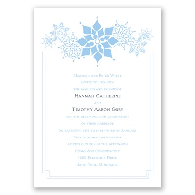 Snowflake Fantasy - Invitation
