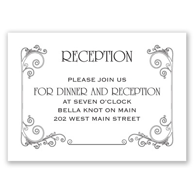 Sweet Sentiment - Reception Card