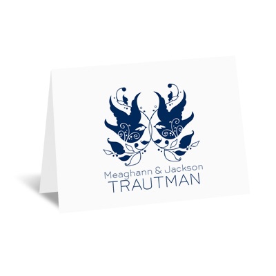 Love Bird Silhouette - Note Card and Envelope