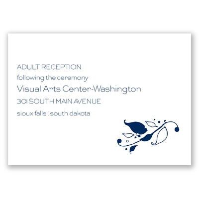 Love Bird Silhouette - Reception Card