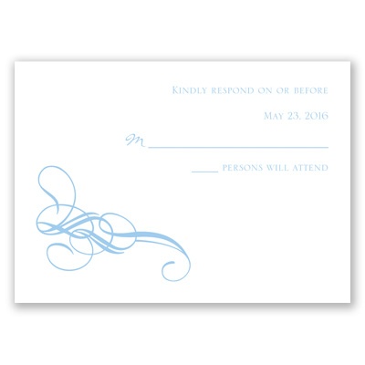 Fancy Flourishes - Response Card and Envelope