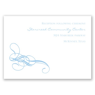 Fancy Flourishes - Reception Card