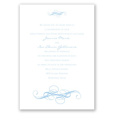 Fancy Flourishes - Invitation