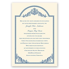 Vintage Victorian - Ecru - Invitation