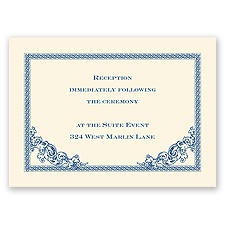 Vintage Victorian - Ecru - Reception Card