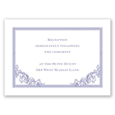 Vintage Victorian - Reception Card