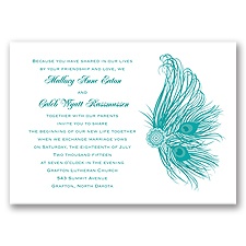 Fancy Peacock - Invitation