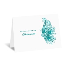 Fancy Peacock - Note Card and Envelope