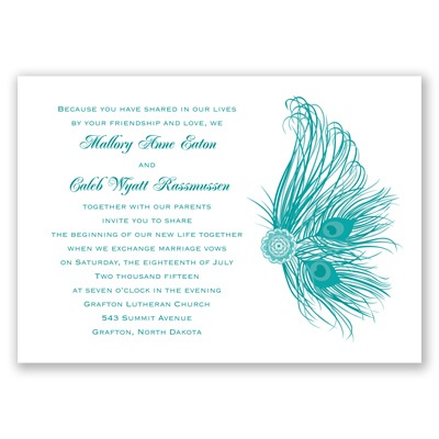 Fancy Peacock - Invitation