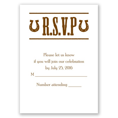 Country Luck - Response Card and Envelope