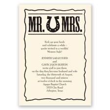 Country Luck - Ecru - Invitation