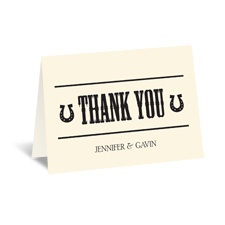 Country Luck - Ecru - Thank You Card
