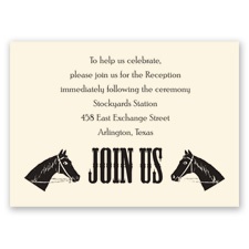 Country Luck - Ecru - Reception Card