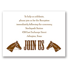 Country Luck - Reception Card