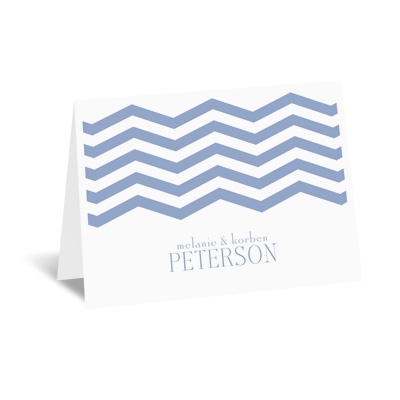 Modern Chevron - Note Card and Envelope