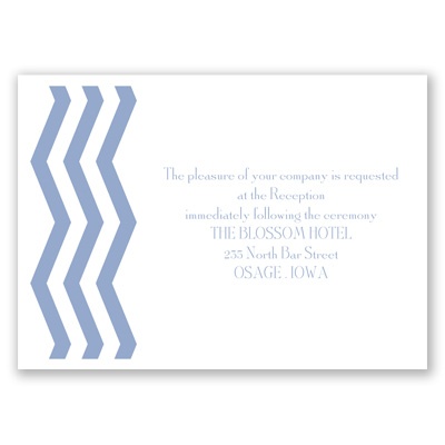 Modern Chevron - Reception Card