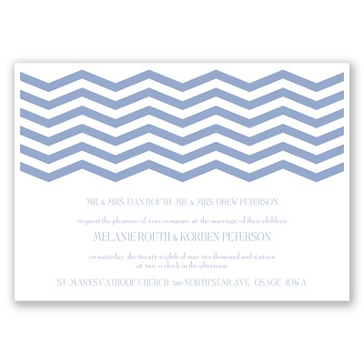 Modern Chevron - Invitation