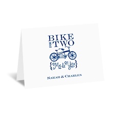 Bike for Two - Note Card and Envelope