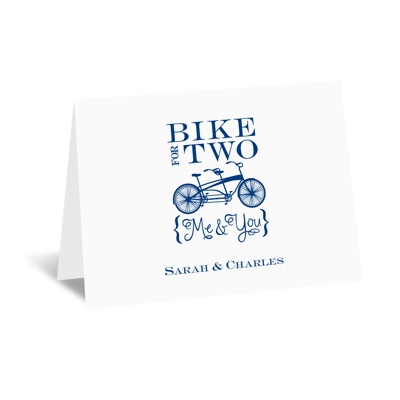 Bike for Two - Note Card and Envelope