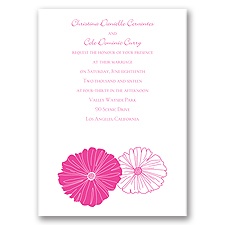 Modern Flowers - Invitation