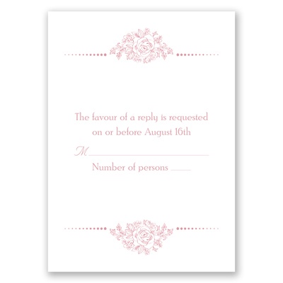 Fairy Tale Love - Response Card and Envelope