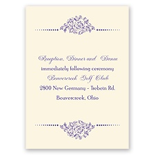 Fairy Tale Love - Ecru - Reception Card