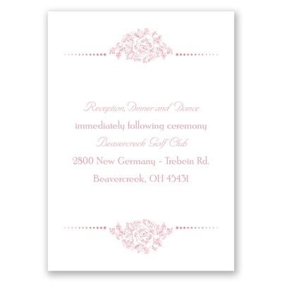 Fairy Tale Love - Reception Card
