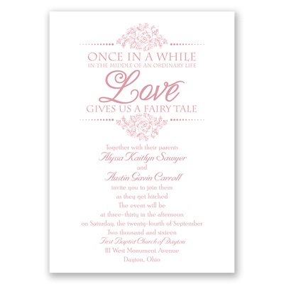 Fairy Tale Love - Invitation