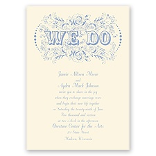 Vintage Vows - Ecru - Invitation