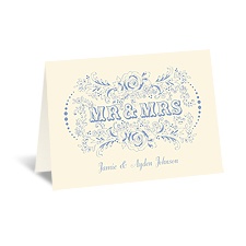 Vintage Vows - Ecru - Thank You Card