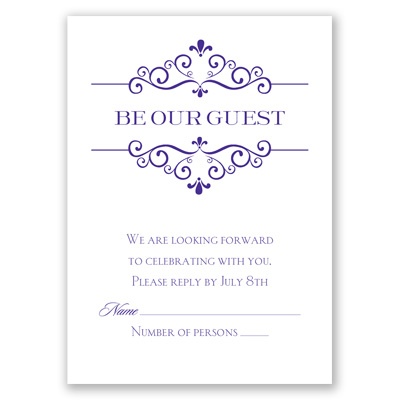 Fairy Tale Castle - Response Card and Envelope