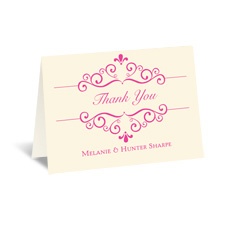 Fairy Tale Castle - Ecru - Thank You Card
