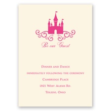 Fairy Tale Castle - Ecru - Reception Card