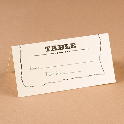 Wanted! Style Place Card