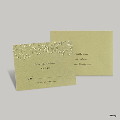Water Lily Response Card and Envelope - Tiana