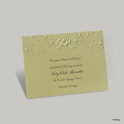 Water Lily Reception Card - Tiana