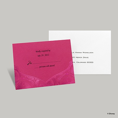 Magical Journey Response Card and Envelope - Jasmine