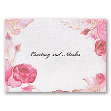 Briar Rose Note Card and Envelope - Aurora