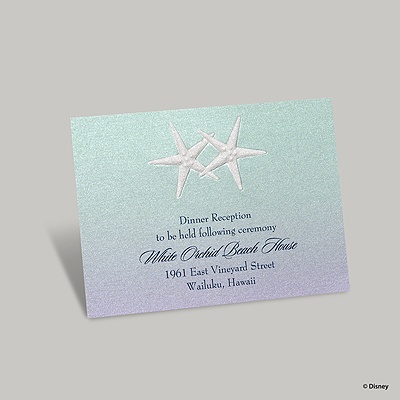 Mermaid Treasures Reception Card - Ariel