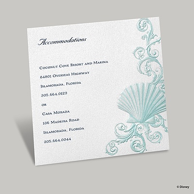 Beneath the Waves Accommodation Card - Ariel