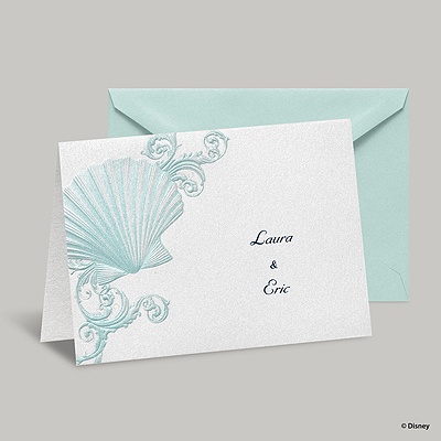 Beneath the Waves Note Card and Envelope - Ariel