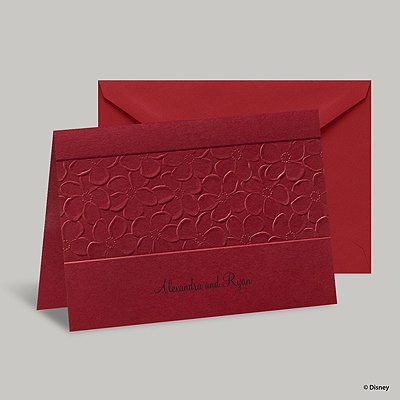 Apple Blossoms Note Card and Envelope - Snow White