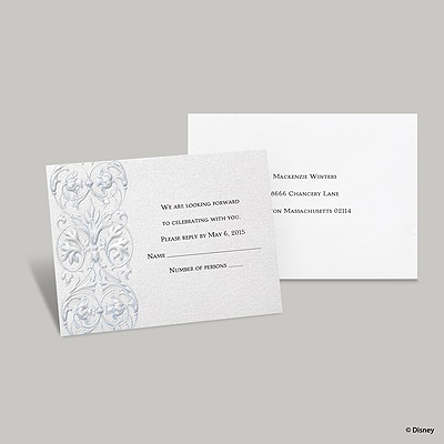 Once Upon a Time Response Card and Envelope - Cinderella